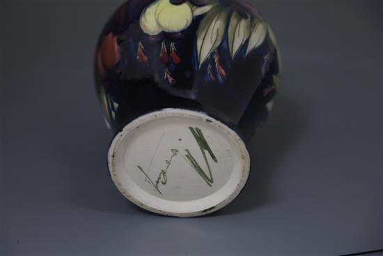 A Moorcroft magnolia vase, 1920s, H. 16.5cm